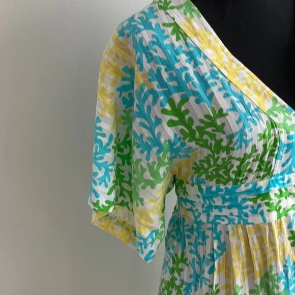 Lilly Pulitzer Multicolor Floral V-Neck Blouse - Picture 3 of 11